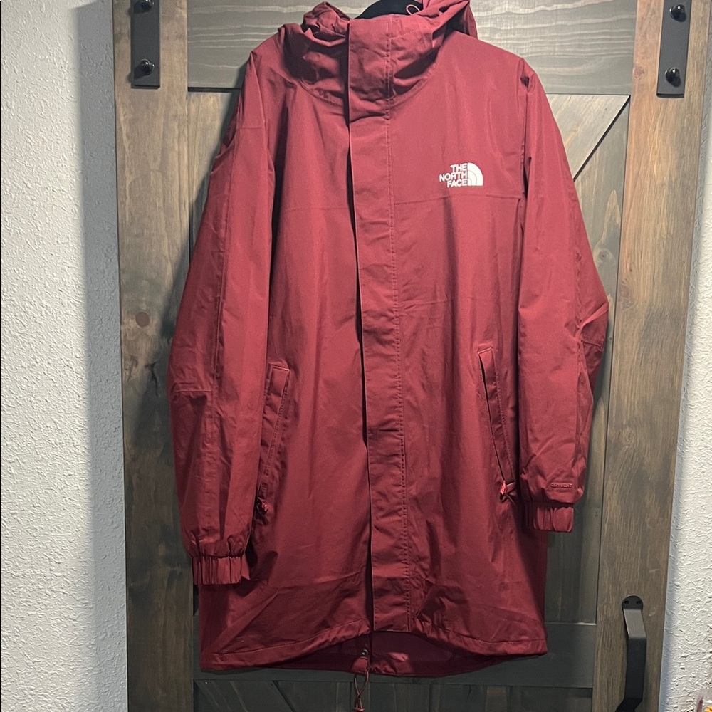 The North Face Maroon Long Jacket
